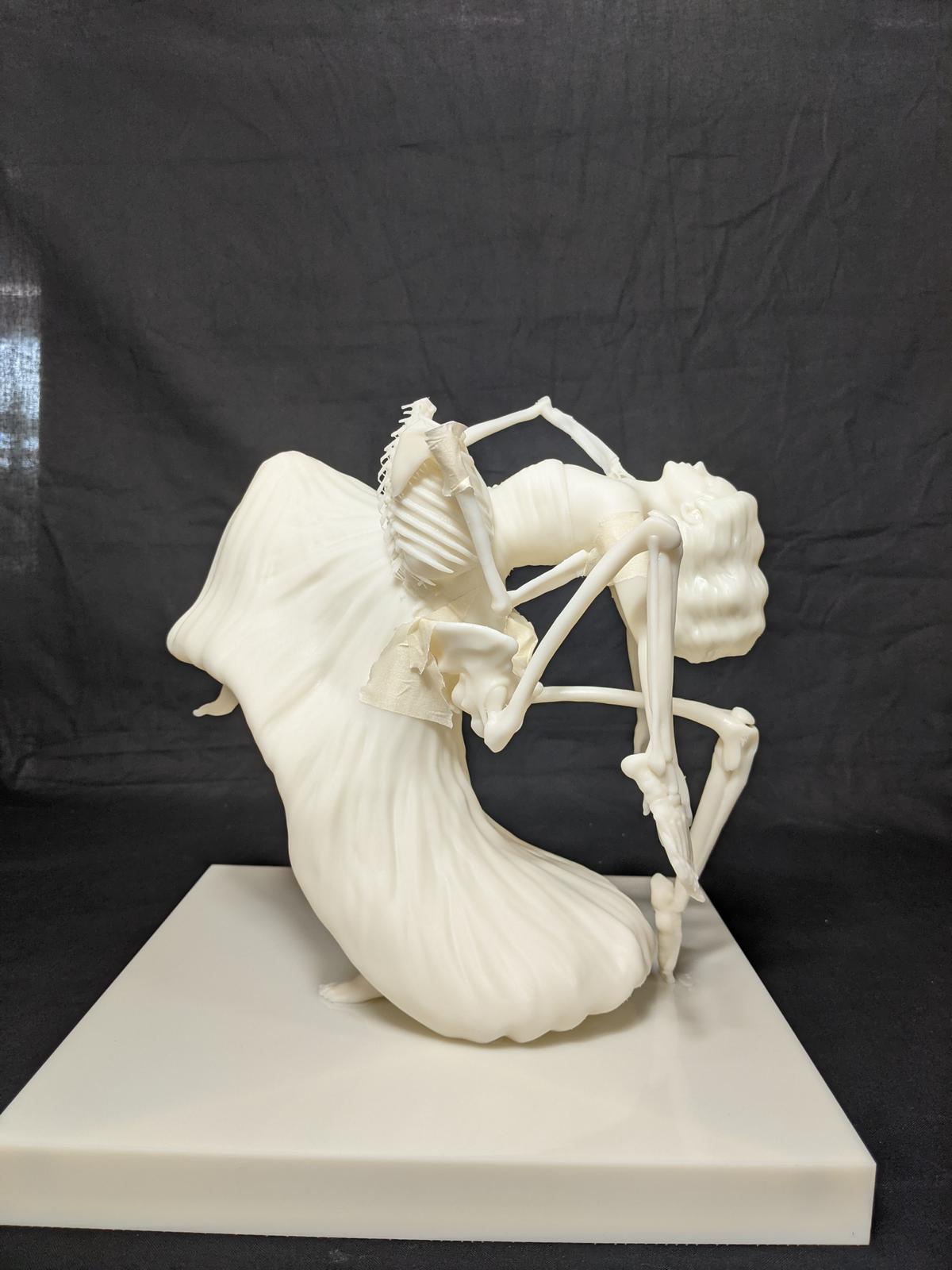 White print, fully assembled — ready for the foundry.