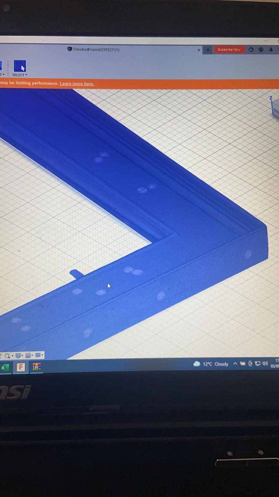 CAD model from the scan — toolpaths prepped for the CNC routers.