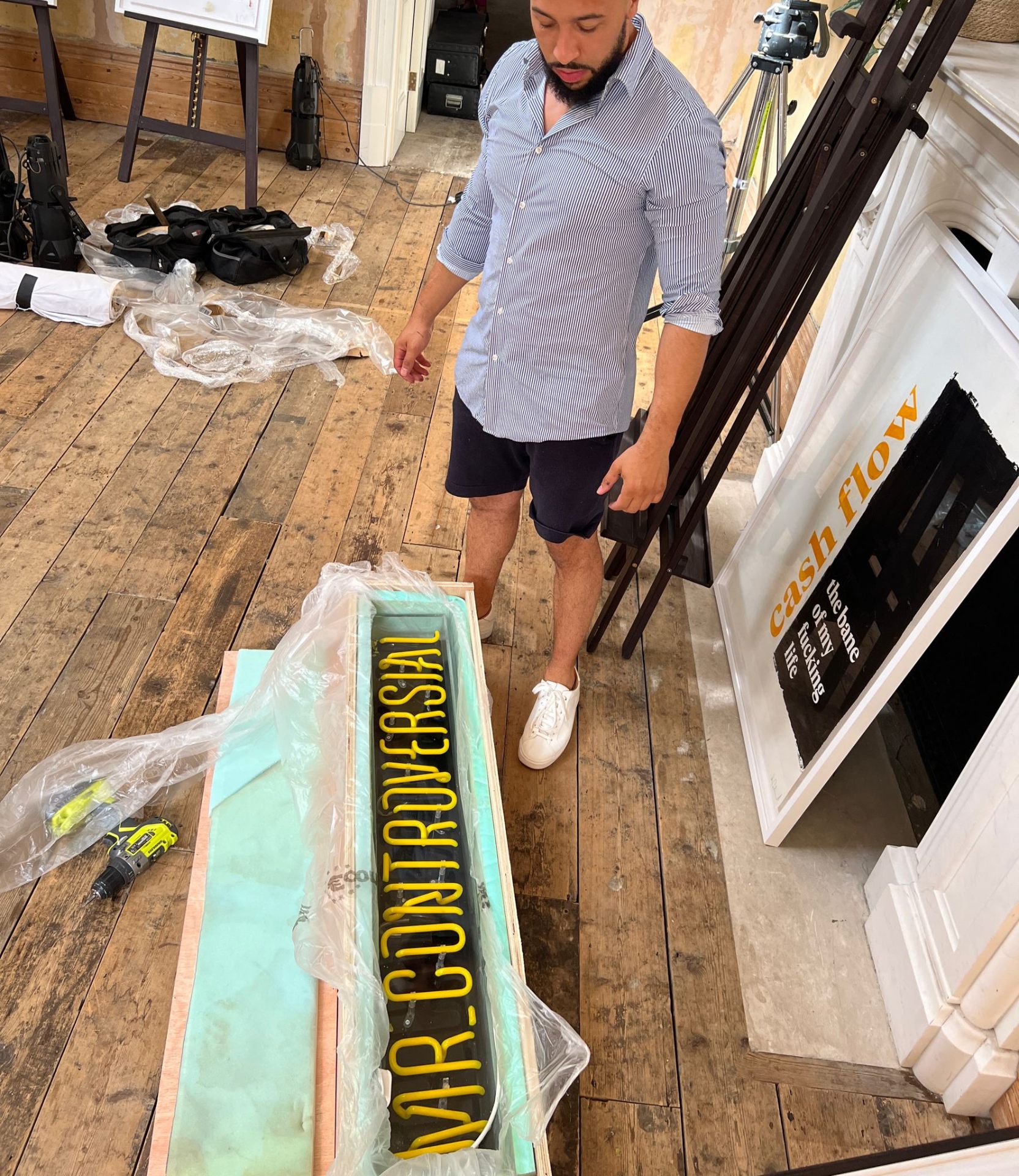 Cased and crated for transit — ready to ship to the next show.