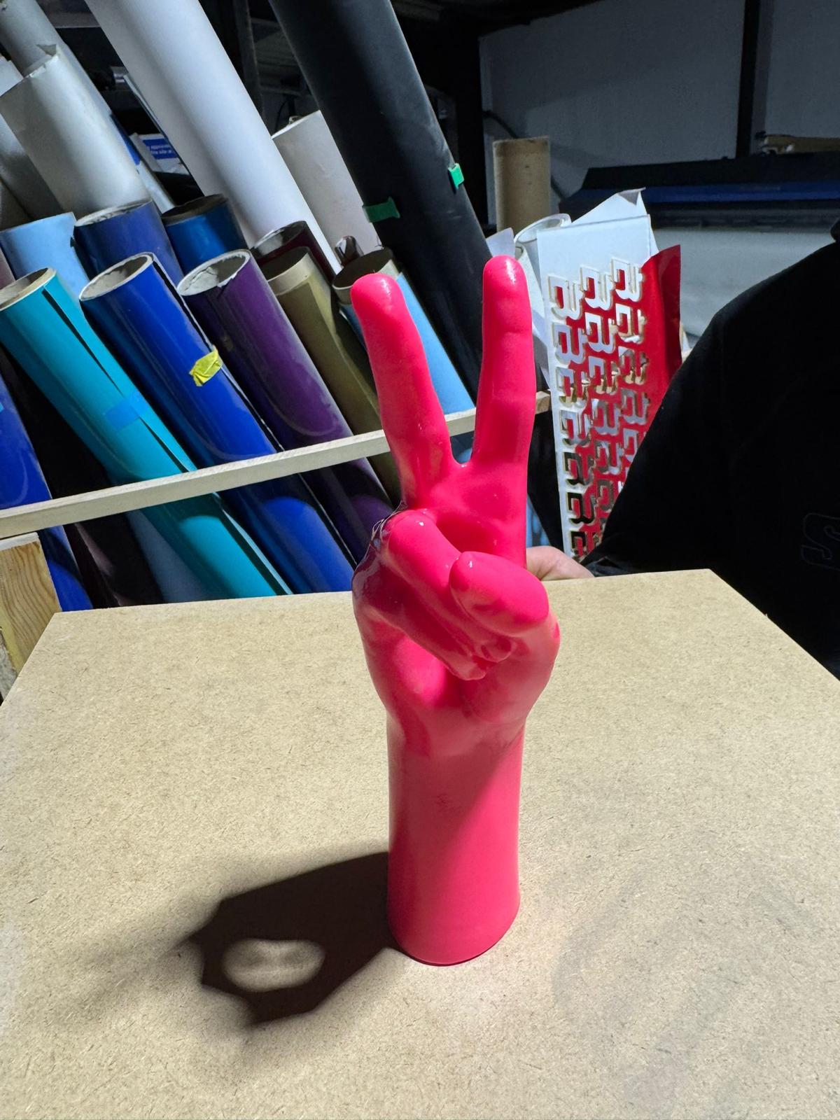 Side profile — surface detail of the original cast held all the way through the print and finish.